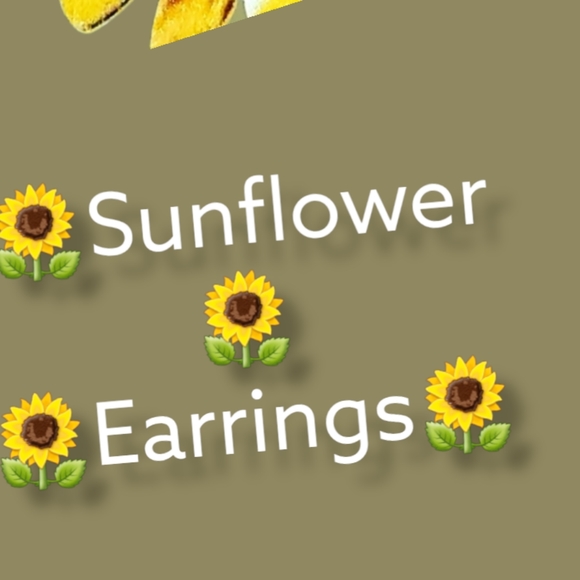 💙🌻  Sunflower earrings - Picture 2 of 7